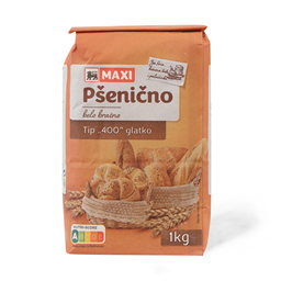 Psenicno brasno T400 glatko Maxi 1kg