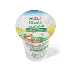 Kisela pavlaka 12%mm Maxi 180g