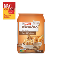 Psenicno brasno T400 glatko Maxi 1kg